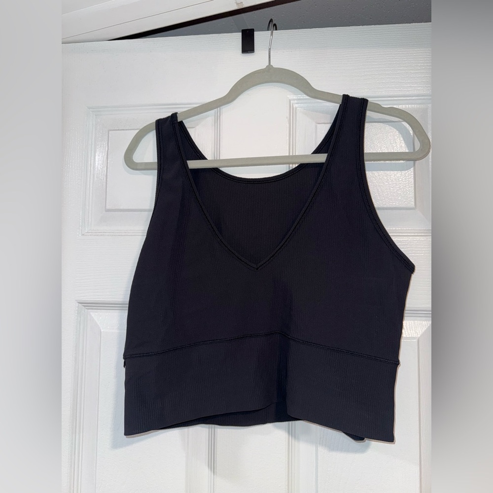 Lululemon Black Ribbed Top - Picture 3 of 3